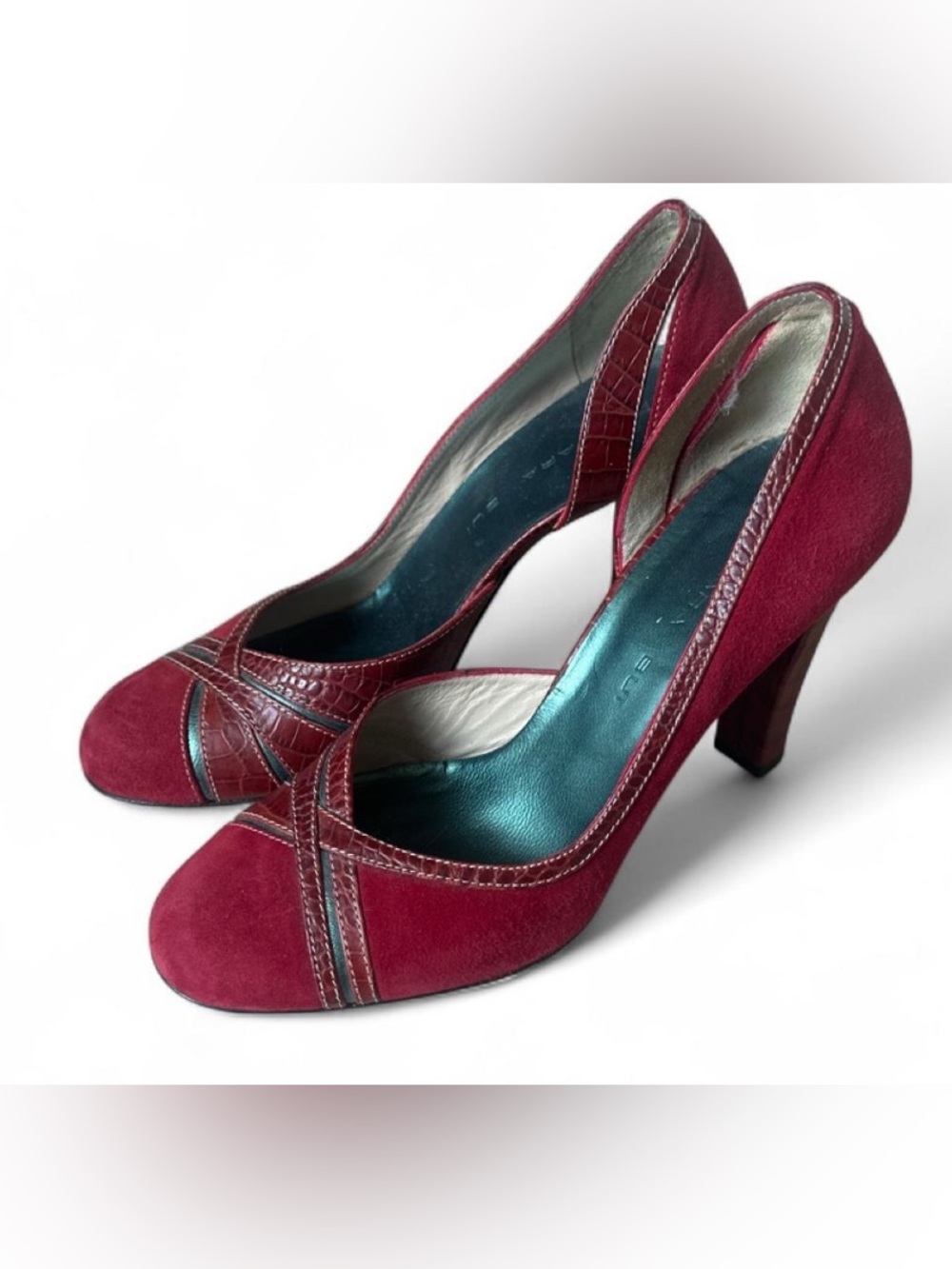 Barbara Bui Burgundy High Heel Pump - Picture 2 of 5